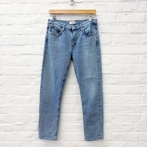 AGOLDE || Toni‎ Mid Rise Jeans in Daylight Light Wash Blue 29